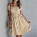 2026 Cross-Border Spring/Summer New Off-Shoulder Striped European And American Style Slim-Fit Dress Manufacturer Supply_ecoleips.com
