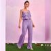Elegant Pleated Camisole & Wide-Leg Pants Set – Flowy Two-Piece Outfit With Adjustable Ties (S-L, 2 Colors, Polyester)_ecoleips.com