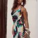 Women's Floral Print Maxi Dress Backless Halter Neck Sling Style High Waist Draped Neckline Summer Vacation Dress_ecoleips.com