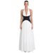 Chic Open Back Socialite Long Dress Sexy Luxury Formal Cocktail Banquet Evening Outfit_ecoleips.com