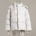 girl Girl 2025 Winter New European And American Style Loose Jacket For Women, Solid Color Hooded Cotton Coat_ecoleips.com
