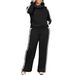 Women's Clothing Turtleneck Pullover Pocket Sweatshirt Two piece Set_ecoleips.com