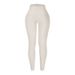 LazyZoom Ribbed Sports Leggings Seamless High Waist Fitness Pants Yoga Outfit Set_ecoleips.com