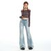 Women's Retro Low Rise Flared Jeans Stretchy Slimming Casual Fashion Office Lady Jeans For Autumn And Winter_ecoleips.com