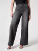 K Fashion Women's Wide Leg Mid Waist High Elastic Waisted Jeans_ecoleips.com