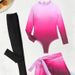 Women's Clothing Gradient One Piece Swimsuit Women Sexy High Elasticity Three Piece Set Beach Holiday Style Swimsuit_ecoleips.com