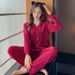 Pajamas Women's Autumn And Winter Warm Coral Fleece Women's Pajamas Set Simple Thin Island Fleece Loungewear_ecoleips.com
