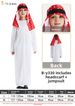 Carnival Middle Eastern Chief Boy's White And Red Arab Cosplay Costume Party Outfit For Drama Stage Performance_ecoleips.com