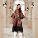 Modest Abaya Dress Women's High-End Fashion Loose Jacquard Long Skirt Middle Eastern Style Muslim Clothing Quality Polyester_ecoleips.com