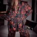 Women's spring and autumn pure cotton jacquard gauze pajamas thin loose long sleeved trousers home clothes suit retro casual_ecoleips.com