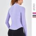 LULU Women's Slim Fit Yoga Wear With Stand Collar, Creora Hyosung High Elasticity, Soft Ribbed Zipper Pocket Fitness_ecoleips.com