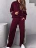 Women's plus Size Leopard Print Sweatshirt And High Waisted Slim Fit Trousers Two Piece Set Autumn Fashion England Style_ecoleips.com