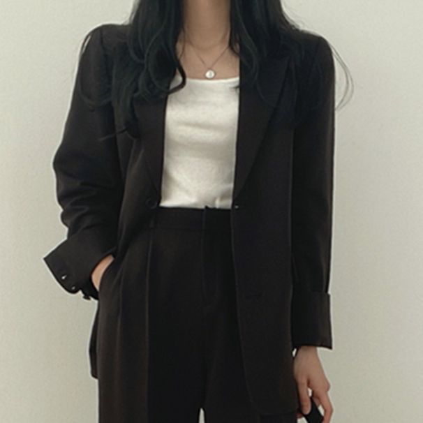 Blazer New Style Korean Fashion Slim Fit Women's Outerwear Fairy Like Versatile_ecoleips.com