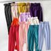 High Waist Slim Fit Casual Trousers for Women European American Style Cropped Length Belted Polyester Pants England Fashion_ecoleips.com