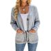 Aria Basics Aria Basics Drizzle-colored Contrast Button Cross-border Knit Sweater 2023 Autumn Winter New Style Pocket European And American_ecoleips.com