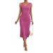 2026 Summer European And American Independent Station Camisole Slim Fit Sexy Slit One-Piece Dress Backless_ecoleips.com