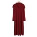 Four-season Fashion Pleated Pullover Robe Plus Size Long-sleeve Long Skirt With Headscarf And Hood Integrated Dress_ecoleips.com