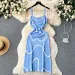 2024 Ladies Knitted Sheath Sundress Sleeveless Hotsweet Print Backless Slim Dress Fashion Elastic Beach Long Dress_ecoleips.com