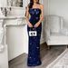 Diyun European And American Elegant Evening Strapless Sexy Long Dress Women's Clothing 2025 Autumn/Winter_ecoleips.com