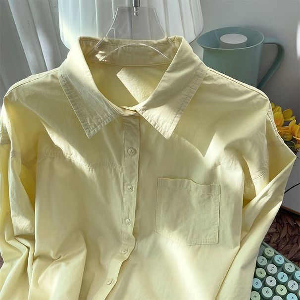 Women's Clothing Gentle Style Loose Soft Milk Powder Layered Wear Unique Niche White Shirt_ecoleips.com