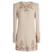 K New Style Fashion Heavy Industry Nail Bead Diamond Set Long Sleeve Dress Small Dress_ecoleips.com
