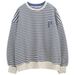 2022 Striped Sweatshirt Women, Spring Autumn Thin Style, European And American Loose Fit, Versatile Design,_ecoleips.com