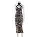 Foreign Trade European And American Women's New Retro Trendy Leopard Print Halter Neck Leopard Print Slim Fit Dress_ecoleips.com