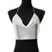 European And American Women's Fashion Cross-Border New Sequin Strap Party Nightclub Music Festival Sexy Hot Girl Metal_ecoleips.com