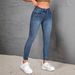 Xintang Jeans Cross-border European And American Popular High-elastic Versatile Slim-fit Mid-waist Skinny Pants_ecoleips.com