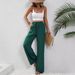 Women's Clothing Spring And Summer New All Match Solid Color Mopping Wide Leg Pants Casual Pants_ecoleips.com