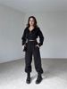 Women's Casual Hoodie & Jogger Set – Zip-Up Long Sleeve Pullover With Drawstring Hood & Elastic Waist Sweatpants, Streetwear Two-Piece Outfit_ecoleips.com