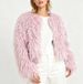 Women’s Short Faux Fur Jacket, Trendy Streetwear Cropped Faux Fur Coat, Y2K Aesthetic Fluffy Outerwear For Fall & Winter_ecoleips.com