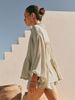 Women's Clothing Casual Vacation Shirt Set Lantern Sleeve Ruffle Hem Shorts Spring/Summer New_ecoleips.com