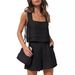 Women's 2 Piece Casual Set Linen Shorts Sleeveless Top And Vest New European And American Style_ecoleips.com