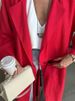 Tossy Casual Loose Lace-Up Dress Female Lapel Long Sleeve High Waist Solid Autumn 2025 New Bandage Dress Women's Commute Dress_ecoleips.com