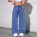 Cross-border European And American Bestseller, Ins-style Pearl Straight Loose Versatile Wide-leg Long Pants,_ecoleips.com