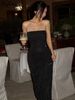 Hugcitar 2025 Fashion Diamonds Black Slips Backless Sexy Bodycon Maxi Dress Summer Women Elegant Outfits Wedding Party Birthday_ecoleips.com
