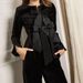 Women's Clothing Black Bow Temperament Suit_ecoleips.com