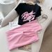 Women's Clothing Sports Casual Suits Slim Fashion Hot Pattern Short Sleeved T Shirt Wide Leg Pants Two Piece Suit_ecoleips.com