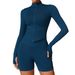 Women's Clothing Stand Collar Zipper Long Sleeve Yoga Jacket Women Tight Quick Drying Yoga Clothes Outdoor Fitness Sports Tops_ecoleips.com