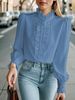 K Women's Shirt With Versatile Ruffle Edges, Elegant And Fashionable Business Shirt_ecoleips.com