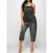 2022 New Clothing European And American Cross-Border Best-Selling Fashion Casual Women's Denim Overalls_ecoleips.com