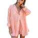 Women's Clothing sexy two-piece suit for women beach sunscreen shirt shorts suit_ecoleips.com