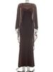Mozision Cape Sleeves Sexy Maxi Dress Set Women Elegant Summer Loose Cape And Spaghetti Strap Dress Matching Party Dress Set_ecoleips.com