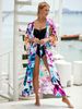 Women's Clothing Printed Beach Jacket Sexy Sunscreen Cardigan Holiday Bikini Outerwear Cover Up Women_ecoleips.com