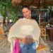 Fashion Asymmetrical Cape Shawl Women's Lightweight Knit Top - Sun Protection, Loose Fit, Breathable Polyester, Elegant & Versatile (Multiple Colors)_ecoleips.com