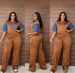 Women's Clothing Women's Denim Sleeve Fashionable Casual Elegant Versatile Set Wide Leg Two Piece Spring Summer Clothing_ecoleips.com