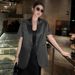 ng2510292 XZ179-Lightweight Plus-size Women's Suit, Korean Style, Slimming Satin Short-sleeve Blazer, Sun Protection Jacket For_ecoleips.com