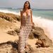Women's Clothing Sleeveless Hollow Knitted Beach Dress Bikini Cover Up Dress Sunscreen Seaside Dress_ecoleips.com