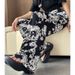 Summer Fashion Digital Full Print Casual Straight Leg Pants for Women Loose Fit Simple Style Suitable for Men Niche Heavyweight_ecoleips.com